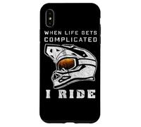 Casque VTT avec Lunettes de Descente pour VTT électrique Coque pour iPhone XS Max