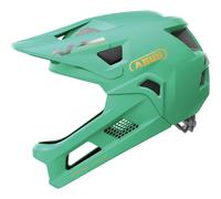 ABUS Casque Fullface VTT YouDrop FF Enfants et adolescents Mentonnière amovible Vert S