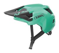 ABUS MTB-Helm YouDrop - Casque de vélo pour enfants et adolescents - pour le quotidien ou les tours sur le terrain - avec place pour une tresse - vert clair, taille S