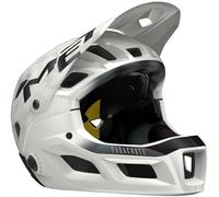 Casque avec mentonniere amovible met parachute mcr mips blanc mat