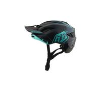 Casque vtt troy lee designs flowline se mips badge carbon real teal