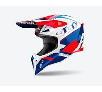 Casque Wraap Feel Bleu-Rouge Brillant Taille XXS Airoh