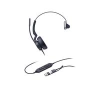 Casque Yealink UH46 Mono Teams USB-C/A, arceau supra-aural, microphone intégré à suppression de bruit, 20-20000 Hz, câble 2.15m, compatible Windows/macOS