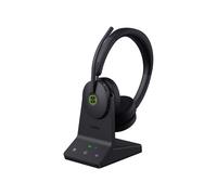 Casque Yealink WH68 UC Binaural Noir, Bluetooth 5.3, ANC, DECT, USB-C, Microphone Boom 6 Micros, Autonomie 16h, Arceau, Réponse en Fréquence 20-20000Hz