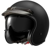 Casques À Face Ouverte Casque Mobylette Homologué Dot/ECE Casque Jet Moto Vintage avec Visière Rétro Demi Casque Vélo Scooter Chopper Casques Bols pour Hommes Et Femmes Adultes 3,M=57-58CM