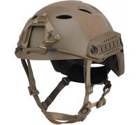 Casques Airsoft Fast PJ, Casques de Combat Tactiques d'extérieur, Casques de Protection pour Sports de Guerre, Chasse, CS, Paintball, Casque Demi-Couvercle (Khaki,L)
