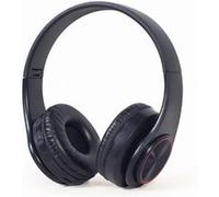 Gembird Casque BHP-LED-01 – Arceau filaire et sans fil (Bluetooth), Micro-USB, avec micro, LED, Noir