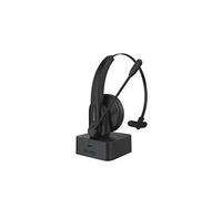 Casques avec Microphone SWHEADSETMONOBK Noir