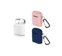 Casques Bluetooth avec Microphone Contact Twins Mini 400 mAh Blanc