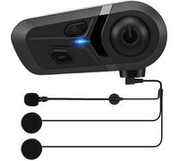 Casques Bluetooth Moto Avec Assistant Vocal, Écouteur Bluetooth, Kit Bluetooth Casque Moto Pour Écouter Musique, Gps, Appels, Rédu