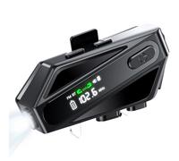 Casques Bluetooth Moto, Écouteurs Casque Intercom de Moto,Écouter de la Musique/GPS, Appel Mains Libre, 600m Système de Communication Entre 2 Motards IPX6 Étanche Compatible Tous Les Casques