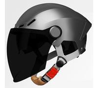 Casques de Moto Casque Adulte avec Double Visière Casques de Scooter Coque ABS Combinée avec Couche Tampon EPS Certification ECE Demi-Casque Modèles Jeunesse pour Hommes et Femmes A2,One Size 54~61cm