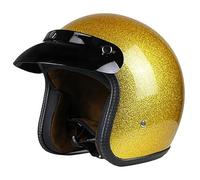 Casques De Moto RéTro pour Hommes Et Femmes, Design RéTro Classique 3/4 Visage, Casque De Style Jet, Certifié Ece C,XL:61-62CM