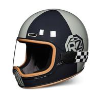 Casques de Scooter électrique pour Femmes Casque de Moto de Course légers pour Hommes Déplacements urbains Balades en Ville Homologués Dot Toutes Saisons Noir Brillant M/57-58cm