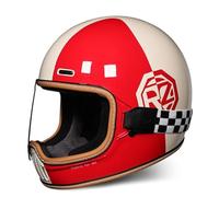 Casques de Scooter électrique pour Femmes Casque de Moto de Course légers pour Hommes Déplacements urbains Balades en Ville Homologués Dot Toutes Saisons Rouge XXL/63-64cm