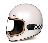 Casques de Scooter électrique pour Femmes Casque de Moto de Course légers pour Hommes Déplacements urbains Balades en Ville Homologués Dot Toutes Saisons Beige XXL/63-64cm