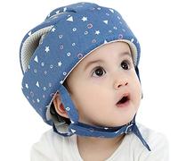 Casques de Sécurité pour Bébé Antichoc en Coton Respirant Enfant Casque de Protection Réglable Chapeau Protecteur de Tête Anti-Collision Infantile pour tout-petit Apprendre à marcher et à s'asseoir
