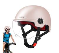 Casques De Vélo avec Visière, Casques De Vélo pour Adultes Résistants Aux Chocs, Dureté 2H, Casque De Véllo Léger avec Pare-Soleil Amovible, Caasques De Skateboard pour Adultes, Caasques De