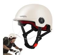Casques De Vélo avec Visière, Casques De Vélo pour Adultes Résistants Aux Chocs, Dureté 2H, Casque De Véllo Léger avec Pare-Soleil Amovible, Caasques De Skateboard pour Adultes, Caasques De