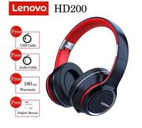 Casques,écouteurs sans fil HD200 Bluetooth 5.0,casque d'écoute pour ordinateur,longue durée de veille- Lenovo HD200 Black