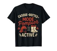 Casques et Bottes Mode Pompier Activé T-Shirt