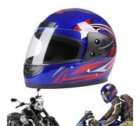Casques intégraux - Casque de moto léger en PP, équipement de protection aérodynamique pour vélo de rue, couvre-chef de course pour adultes avec doublure en maille nid d'abeille | Utilisation en extér