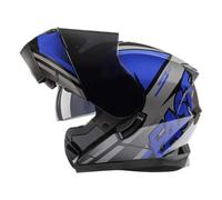 Casques Intégraux Flip-Up ECEDOT Homologué Casque Integral Modulable avec Double Visière Casques Motocross Modulables Doublure Confort Amovible pour Adultes Hommes Femmes L,M:57-58CM