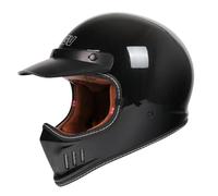 Casques Intégraux Vintage avec Visière, Casque De Moto Cross Homologué ECE, Casque De Moto Jet, Casque Moto Ouvert De Moto pour Homme Femme, Adulte Face Ouverte Demi Helmets E,M