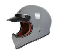 Casques Intégraux Vintage avec Visière, Casque De Moto Cross Homologué ECE, Casque De Moto Jet, Casque Moto Ouvert De Moto pour Homme Femme, Adulte Face Ouverte Demi Helmets A,XXL
