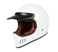 Casques Intégraux Vintage avec Visière, Casque De Moto Cross Homologué ECE, Casque De Moto Jet, Casque Moto Ouvert De Moto pour Homme Femme, Adulte Face Ouverte Demi Helmets B,M