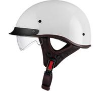 Casques Jet, Demi-Casque Moto Vintage Homologué Dot/ECE, Rétro Casques Bols avec Pare-Soleil Et Boucle À Dégagement Rapide Réglable, Casque Ouvert pour Scooter Cruiser 57~64Cm 6,XL