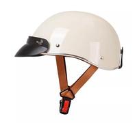 Casques Jet, Demi-Casque Moto Vintage Homologué ECE, Rétro Casques Bols avec Boucle à Dégagement Rapide Réglable, Casque Ouvert pour Scooter Vélo Cruiser 8,L