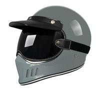 Casques Modulables Moto DOTECE Homologué Adulte Casques Intégraux Sécurité avec Lunettes Visière Casque De Motocross Toutes Saisons pour Homme Et Femme 2,XL:61-62CM