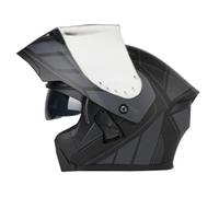 Casques Modulables Portable Casque Intégraux Modulable Rétro Casque Flip-Up Intégral Hommes Et Femmes avec Double Visière Certification ECEDOT Casques Integral Moto Z-3,M:57-58CM