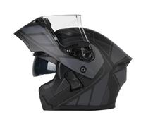 Casques Modulables Rétro Casque Flip-Up Intégraux ECEDOT Homologué avec Double Visière Casques Integral Modulable pour Adultes Hommes Femmes Casque Motocross Confortable Z-3,M:57-58CM
