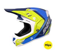 Casques moto cross SHOT RACE GEAR Core Fast Blue Pearly S