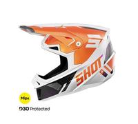 Casques moto cross SHOT RACE GEAR Lite Ultra Orange Pearly XXL