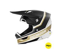Casques moto cross SHOT RACE GEAR Race Mythic Black Gold Matt L