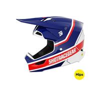 Casques moto cross SHOT RACE GEAR Race Mythic Blue Red Glossy S