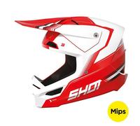Casques moto cross SHOT RACE GEAR Race Tracer Red Glossy XXL