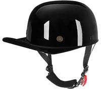 Casques Moto Demi-Casque Jet Casque Demi-Coque avec ECE Casquette Baseball Vintage Casque Moto Cruiser Chopper Casque Scooter Cyclomoteur Casque Ouvert pour Adultes Femmes Hommes D,XL 61~62CM