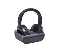 Casques TV sans Fil avec Émetteur, on-Ear Casque Audio sans Fil pour Television avec Station de Chargement, Capacité de Batterie de 10Hrs, sans Latence, portée 100m (Numérique Optique Aux RCA)