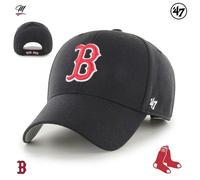 Casquette - 47 Brand - Boston Red Sox - Noir - Mélange de laine - Ajustable