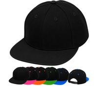 Casquette 4sold Unisexe Broderie Coton Baseball Cap GarçOns Filles Snapback Hip Hop Flat Hat Bonnet