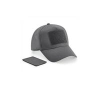 Casquette 5 panneaux avec patch amovible Beechfield - graphitegrey - TU