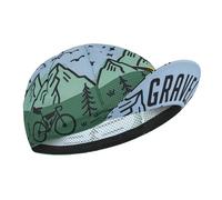Gist Casquette 5 panneaux Sous-casque Été Gravel Bleu-vert Déco Montagne Taille unique