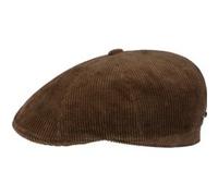 Casquette 8 Panel Carson Cord by Stetson marron foncé S (54-55 cm)