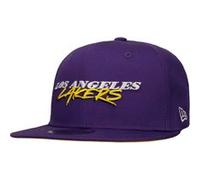 New Era Casquette 9Fifty NBA Script Team LakersEra Homme - Snapback de Baseball Snapback, avec Visiere Automne-Hiver Hiver - S/M (54-57 cm) Lilas