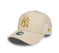 Casquette 9FORTY crème métallisée E-Frame Trucker ajustable New York Yankees