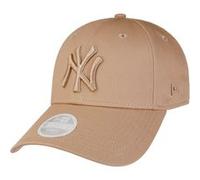 New Era Casquette 9Forty WMNS Mono YankeesEra Femme - Curved Brim Cap de Baseball pour Boucle en Metal, avec Visiere Printemps-ete Printemps Ete Automne Hiver - Taille Unique Beige